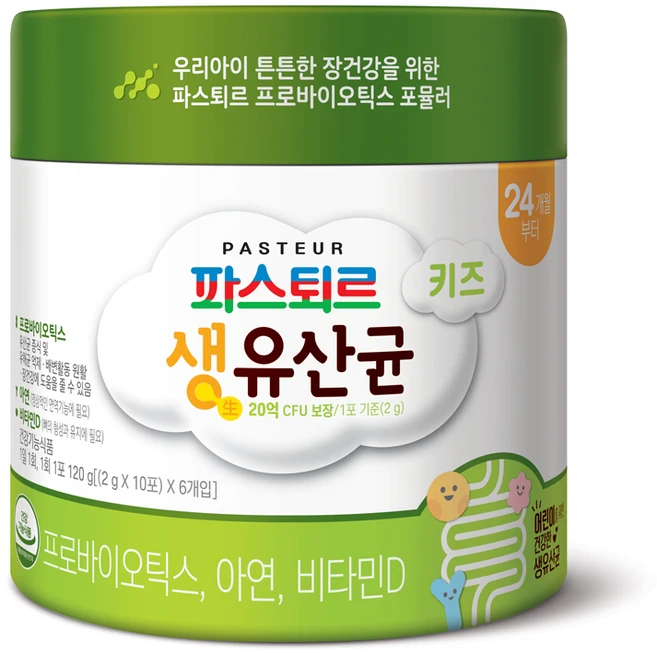 파스퇴르 키즈 생 유산균, 120g, 1개 - 쿠팡