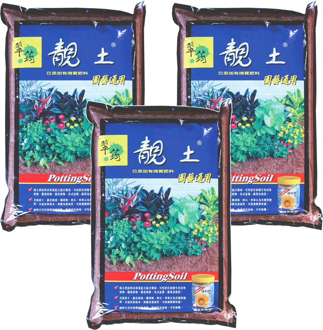 翠筠 靚土 園藝通用, 6L, 3袋