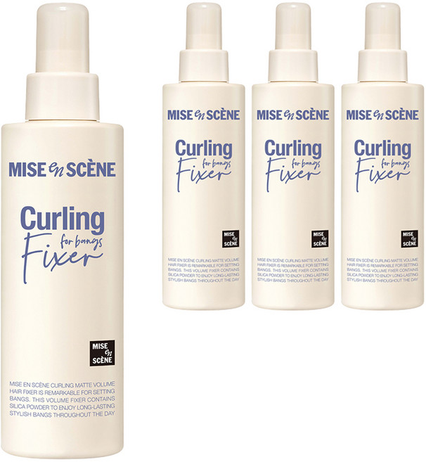 mise en scene 魅尚萱 捲翹霧感豐盈定型噴霧, 200ml, 4個