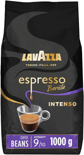 LAVAZZA Espresso 義式特濃咖啡豆, 1000g, 1個, 全豆咖啡（未研磨）