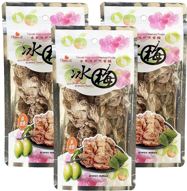 Chiao-E 巧益 無籽冰梅, 45g, 3包
