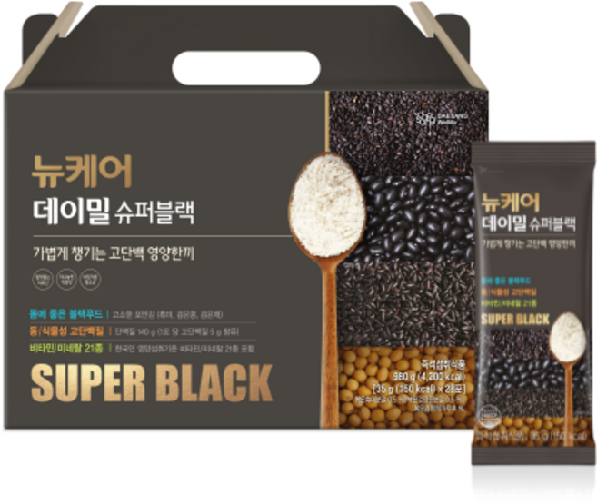 뉴케어 데이밀 슈퍼블랙 선식가루, 1개, 980g