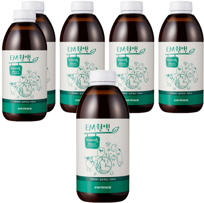 에버미라클 EM 발효원액, 500ml, 6개