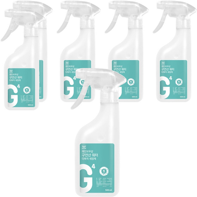 레인보우샵 구연산 워터 다목적세정제, 500ml, 6개