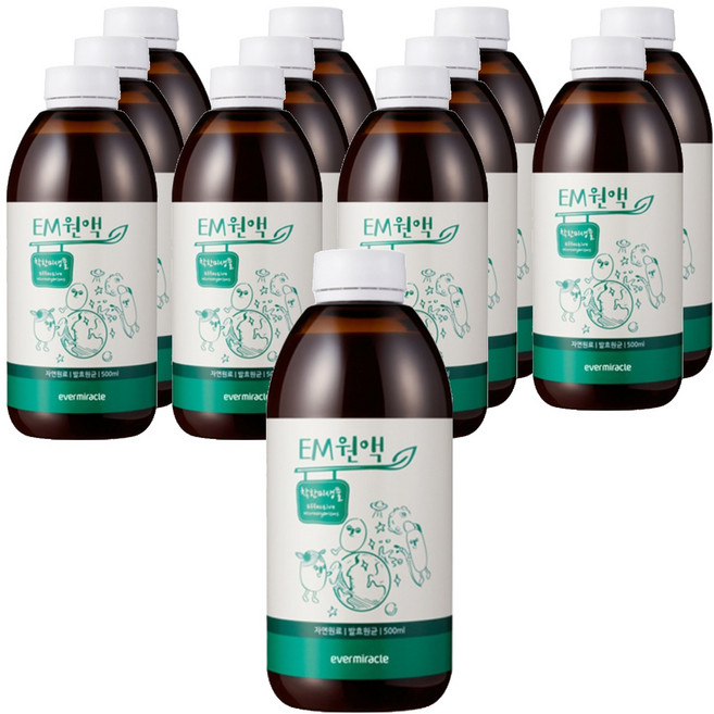 에버미라클 EM 발효원액, 500ml, 12개
