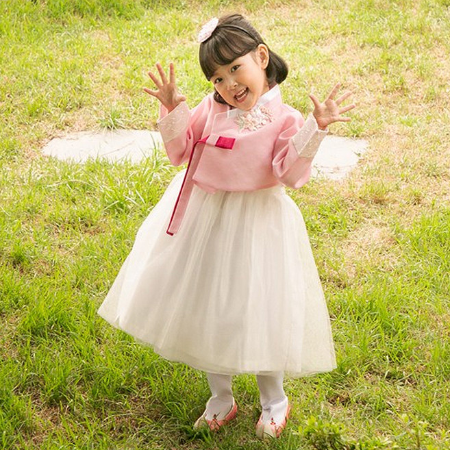 소담예인 여아용 꽃새빛 한복 SDCAAC