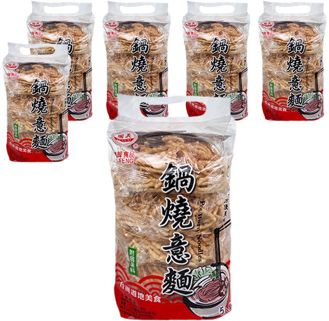 義峰食品 海鮮風味鍋燒意麵, 300g, 6袋