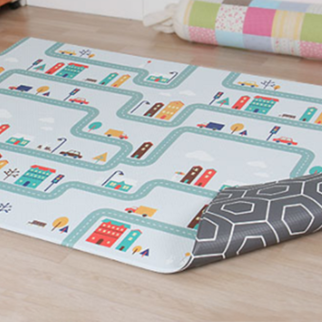 아기노리 프리미엄 양면 놀이방매트, 자동차도로 + 헥사곤