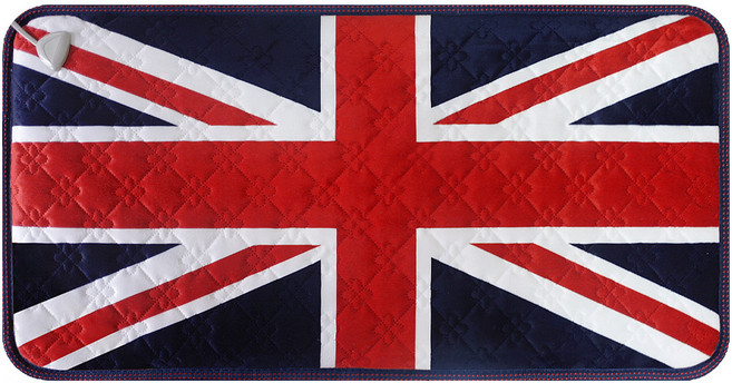 한일전기 극세사 전기방석, 유니언잭, 2인용 (45 x 87 cm)
