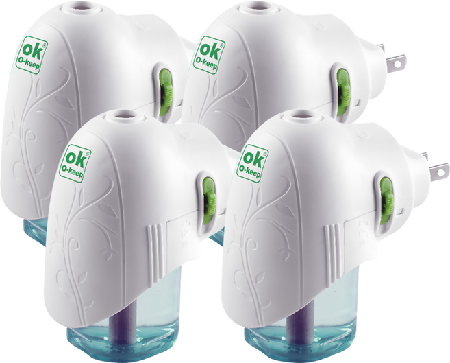 O-keep 歐可生技 OK電熱芳香防霉器 插電即用, 45ml, 4組, 清新