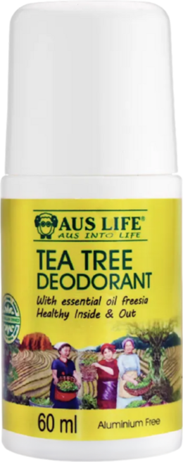 AUS LIFE 澳思萊 台灣公司貨 茶樹&小蒼蘭無鋁體香露, 60ml, 1件