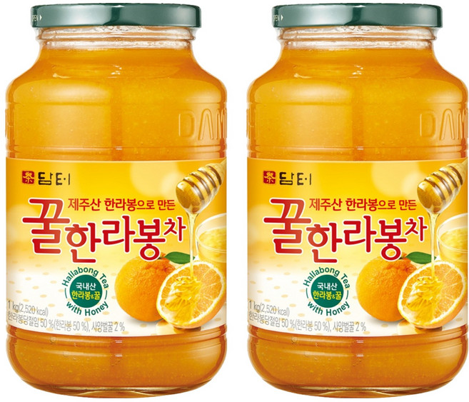 담터 꿀한라봉 액상차, 1kg, 2개