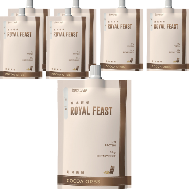 ROYALPRO 皇式輕餐口栓包 可可脆球, 35g, 7個