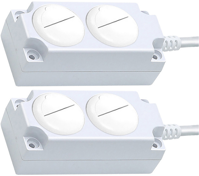 가가넷 포인트 안전 접지 16A 멀티탭 2구 +안전커버 2p 세트, 화이트, 2세트, 3m