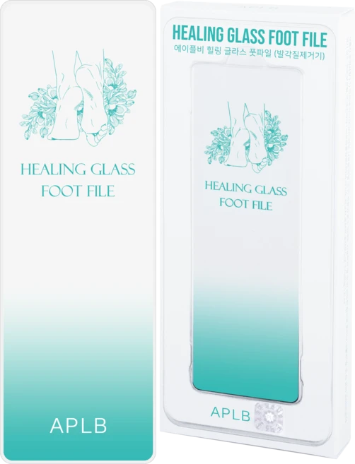 APLB 힐링 글라스 풋파일 발각질제거기, 민트, 1개 - 쿠팡