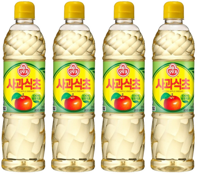 오뚜기 사과식초, 900ml, 4개