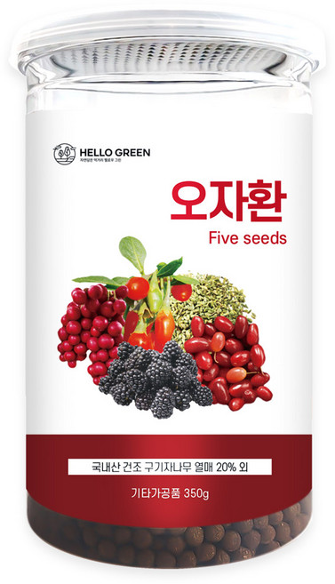 헬로우그린 오자환 통, 350g, 1개