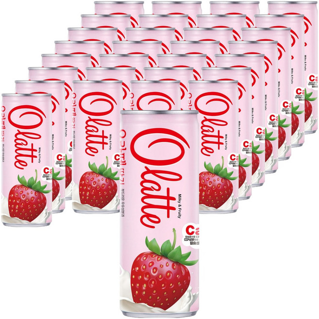 오라떼 동아오츠카 딸기, 240ml, 30개