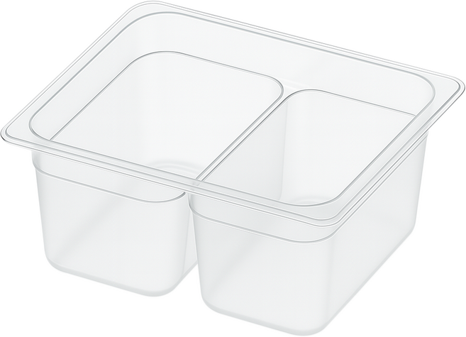 리빙메이트 국산 PC 업소용 투명 더블 밧드, 1개, 단품