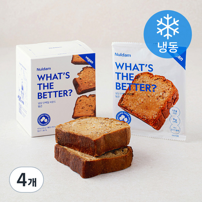 널담 단백질 파운드 당근 (냉동), 140g, 3개입, 4개