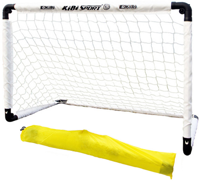 便攜式摺疊足球球門+收納袋, 白色的