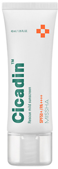미샤 시카딘 레스큐 마일드 선크림 SPF50+ PA++++, 40ml, 1개