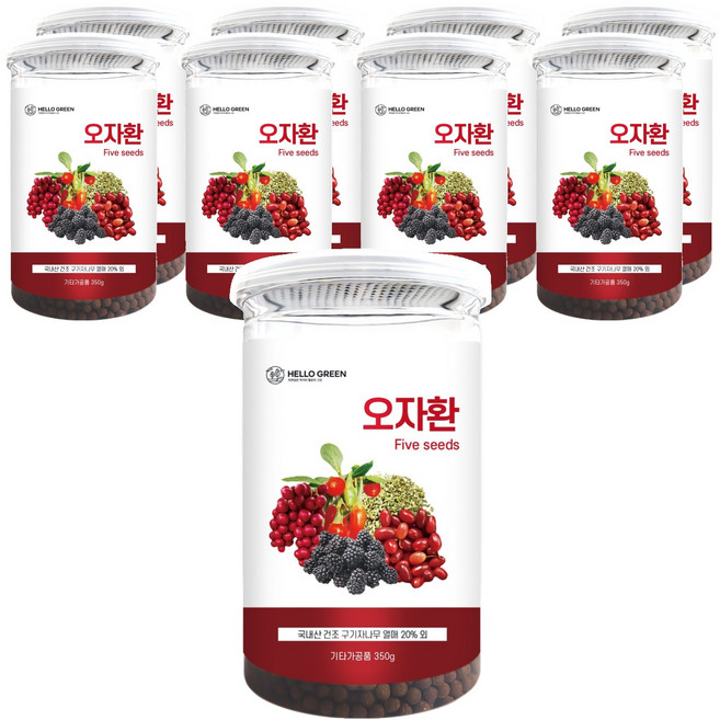 헬로우그린 오자환 통, 350g, 9개