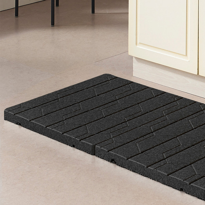 알뜨리 허니 에코 매트 2p + 커넥터 2p, 블랙