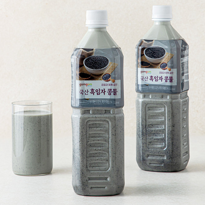 곰곰 국산 흑임자 콩물, 1L, 2개