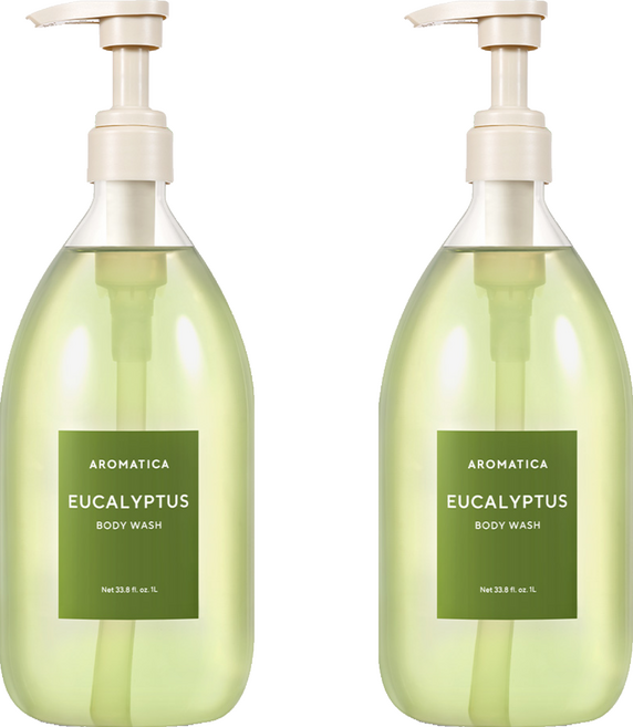 아로마티카 유칼립투스 바디워시, 1L, 2개