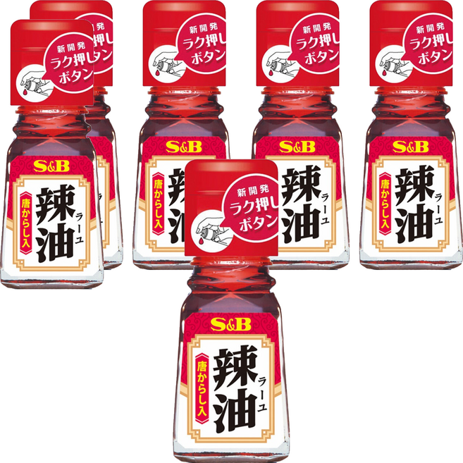 S&B 愛思必 唐辛子辣油, 31g, 5瓶