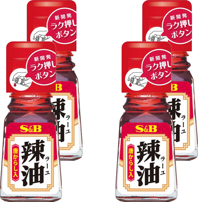 S&B 愛思必 唐辛子辣油, 31g, 4瓶