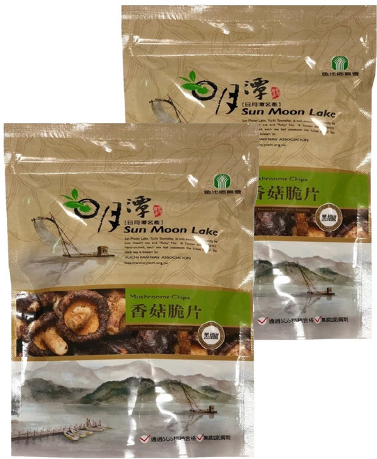 魚池鄉農會 香菇脆片 黑胡椒, 90g, 2包