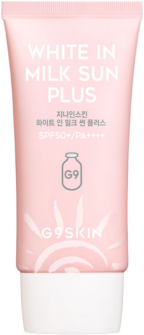 지나인스킨 화이트 인 밀크 썬 플러스 선크림 SPF50+ PA++++, 1개, 40ml
