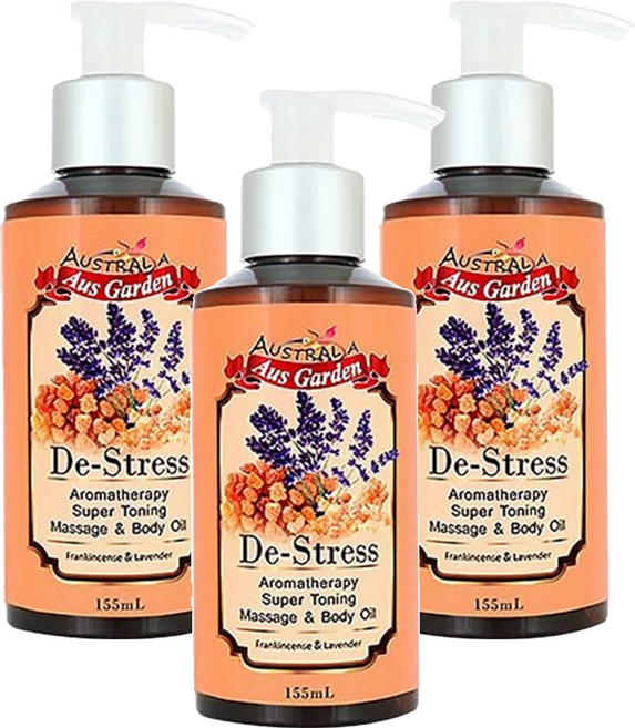 Aus Garden 澳維花園 按摩精油 乳香薰衣草, 155ml, 3瓶