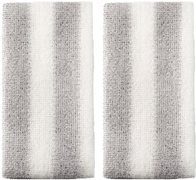 툴리프 개운한 모던 샤워타월, 그레이, 2개입, 1개