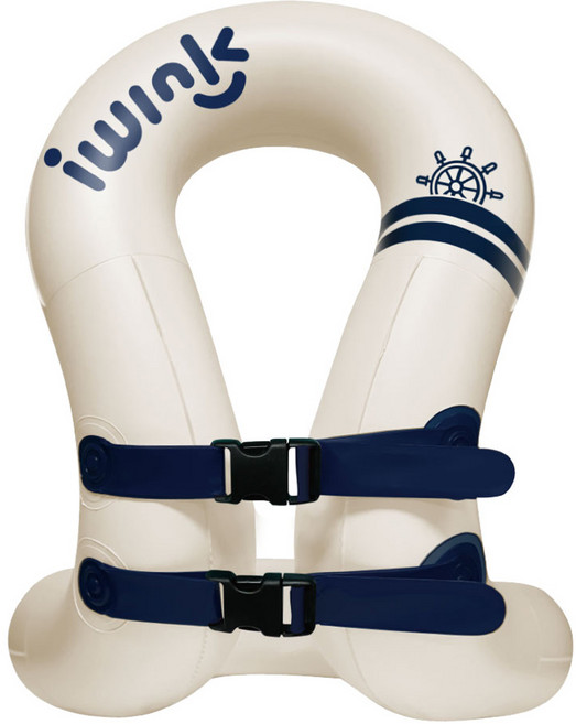 아이윙크 넥튜브 착용형 수영보조용품, 마린네이비, 1개