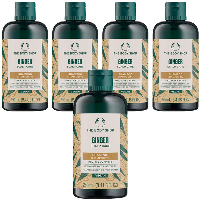 더바디샵 진저 스캘프 케어 샴푸, 250ml, 5개