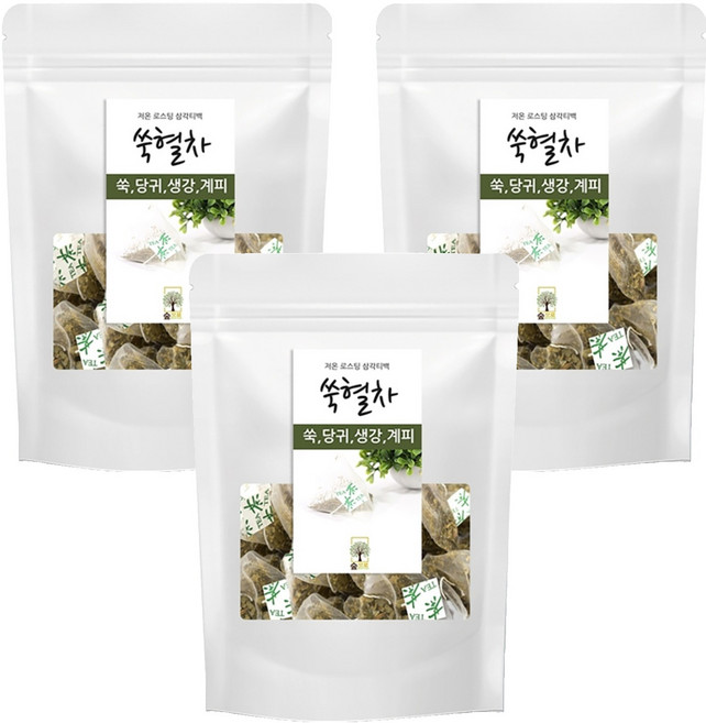 숲으로 쑥혈차 삼각티백, 1.2g, 100개입, 3개