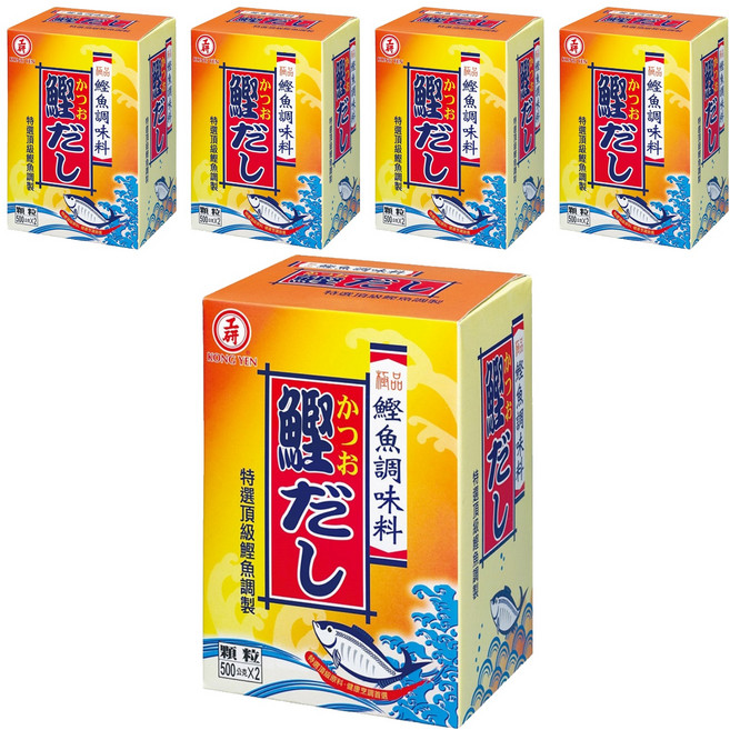 KONG YEN 工研 鰹魚調味料, 1kg, 5盒