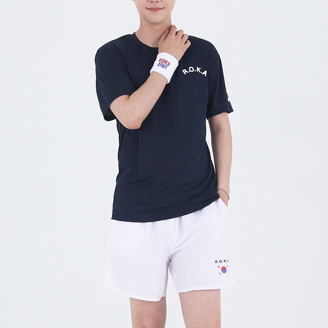 男女款ROKA短袖T恤, Navy