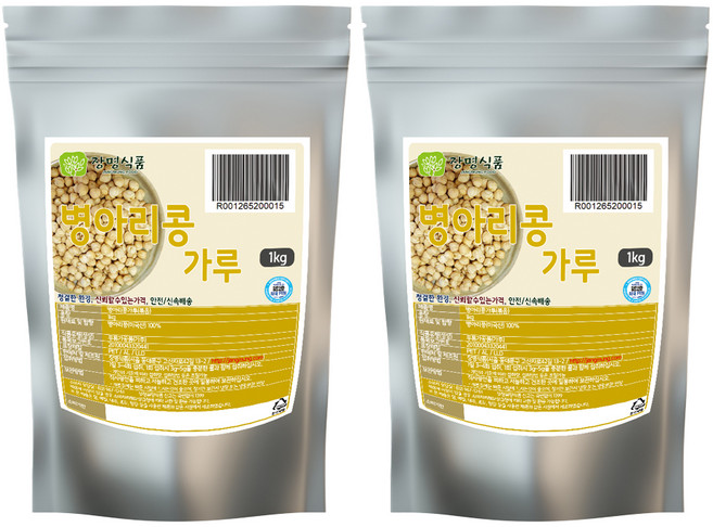 장명식품 병아리콩 볶음가루, 2개, 1kg