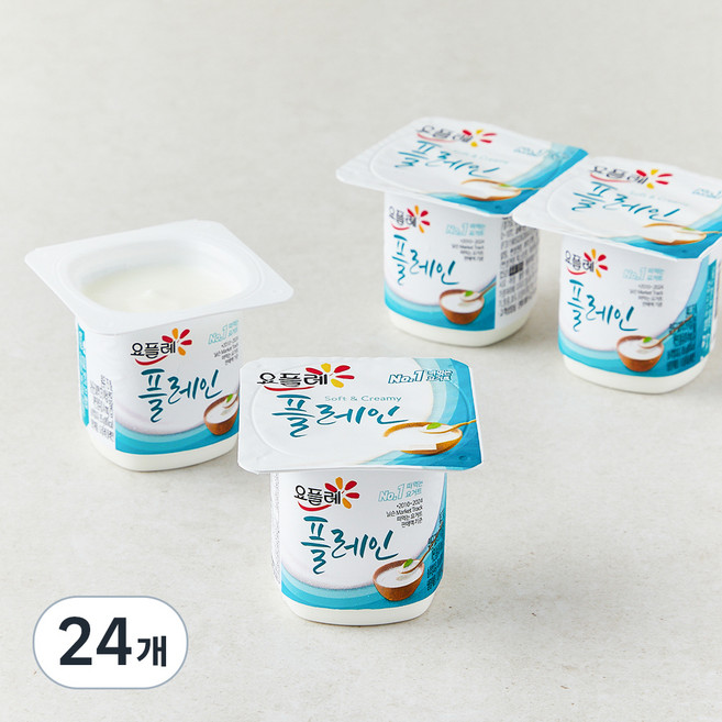 요플레 플레인 멀티, 85g, 24개