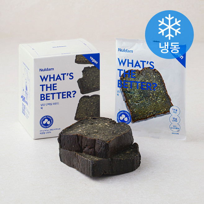 널담 단백질 비건 파운드 쑥 (냉동), 140g, 3개입, 1개