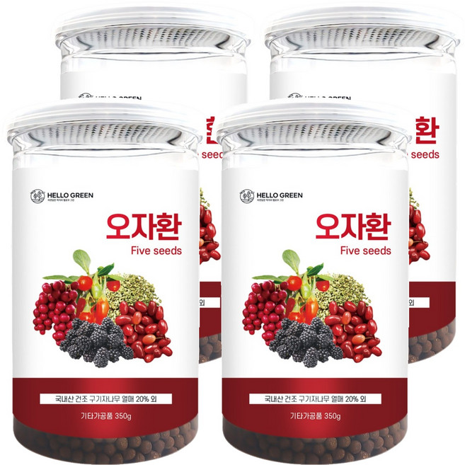 헬로우그린 오자환 통, 350g, 4개