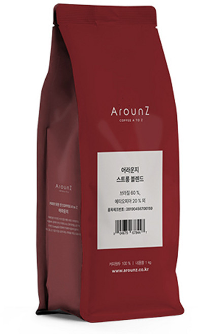 어라운지 스트롱 블렌드 원두커피, 1kg, 1개, 홀빈(분쇄안함)