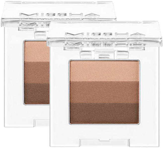 미샤 트리플 섀도우 2g, 13호 레이디 밀크티, 2개