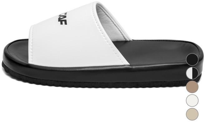 르까프 남녀공용 레더 리커버리 슬리퍼 LE5Q005