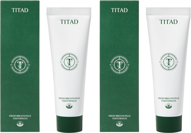 티타드 프레시 브레스 플러스 치약, 100g, 2개