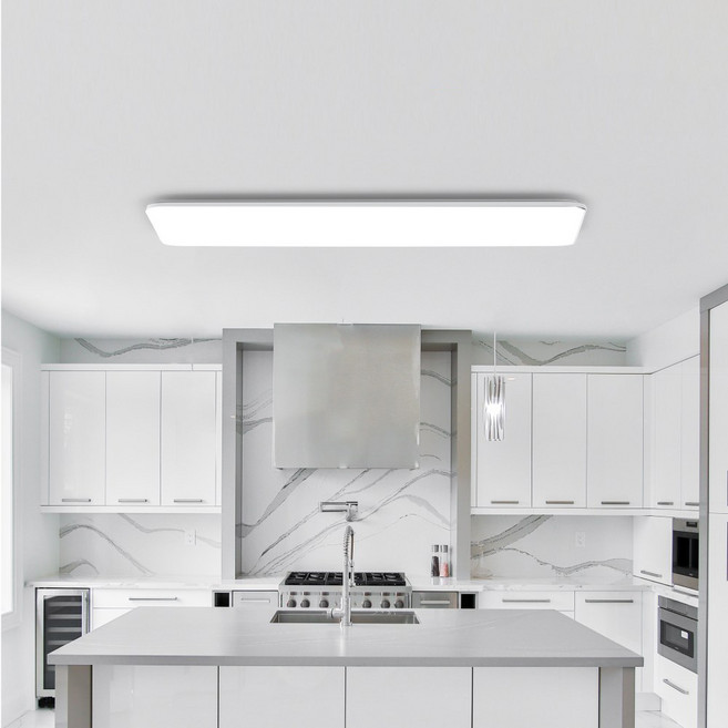 레드밴스 LED 슬림 6500K 주방 일자등 50W, 주방등 50W 6500K